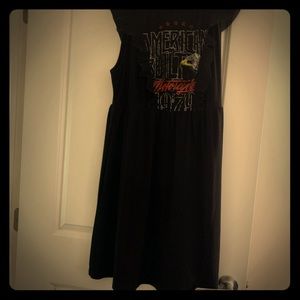Black Punk Rock Skater Dress
